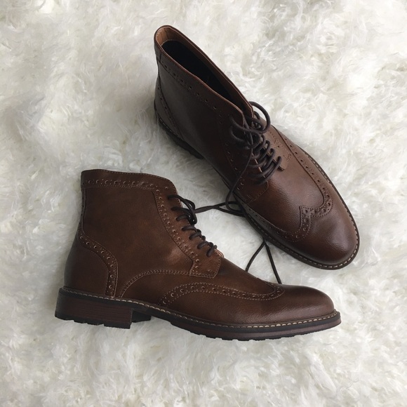 Goodfellow Jeremy Wingtip Boot New Brown - Picture 4 of 6